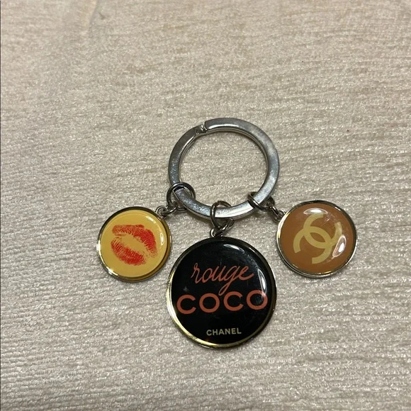 Chanel Rouge Coco Triple Charm Keyring/Bag Charm - Limited Edition